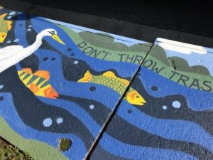 Storm drain mural