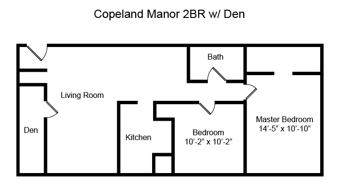 Copeland Manor - 2 Bedroom Floor Plan