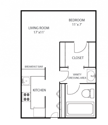 Mass Place Studio Floor Plan