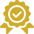 Yellow ribbon medal icon