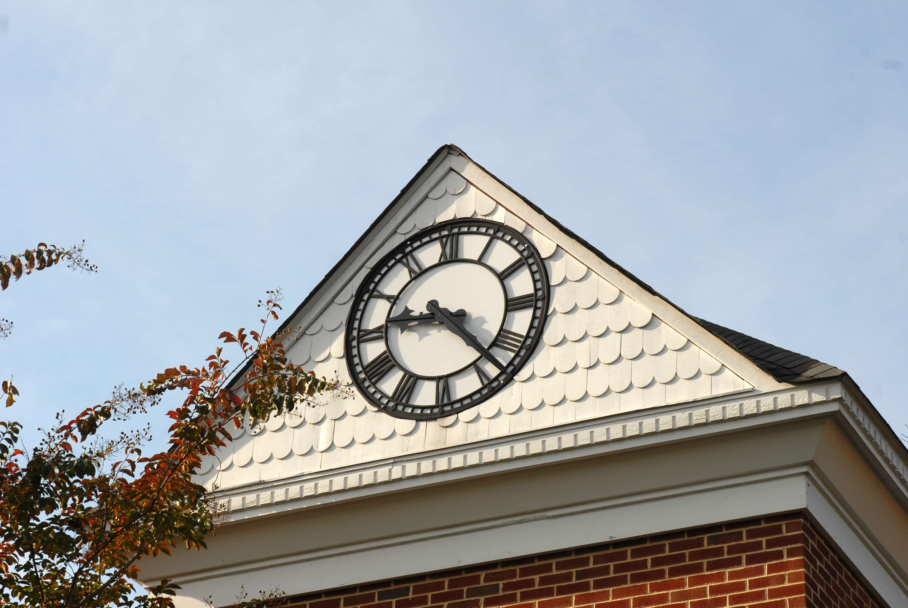 A clock on top of a building